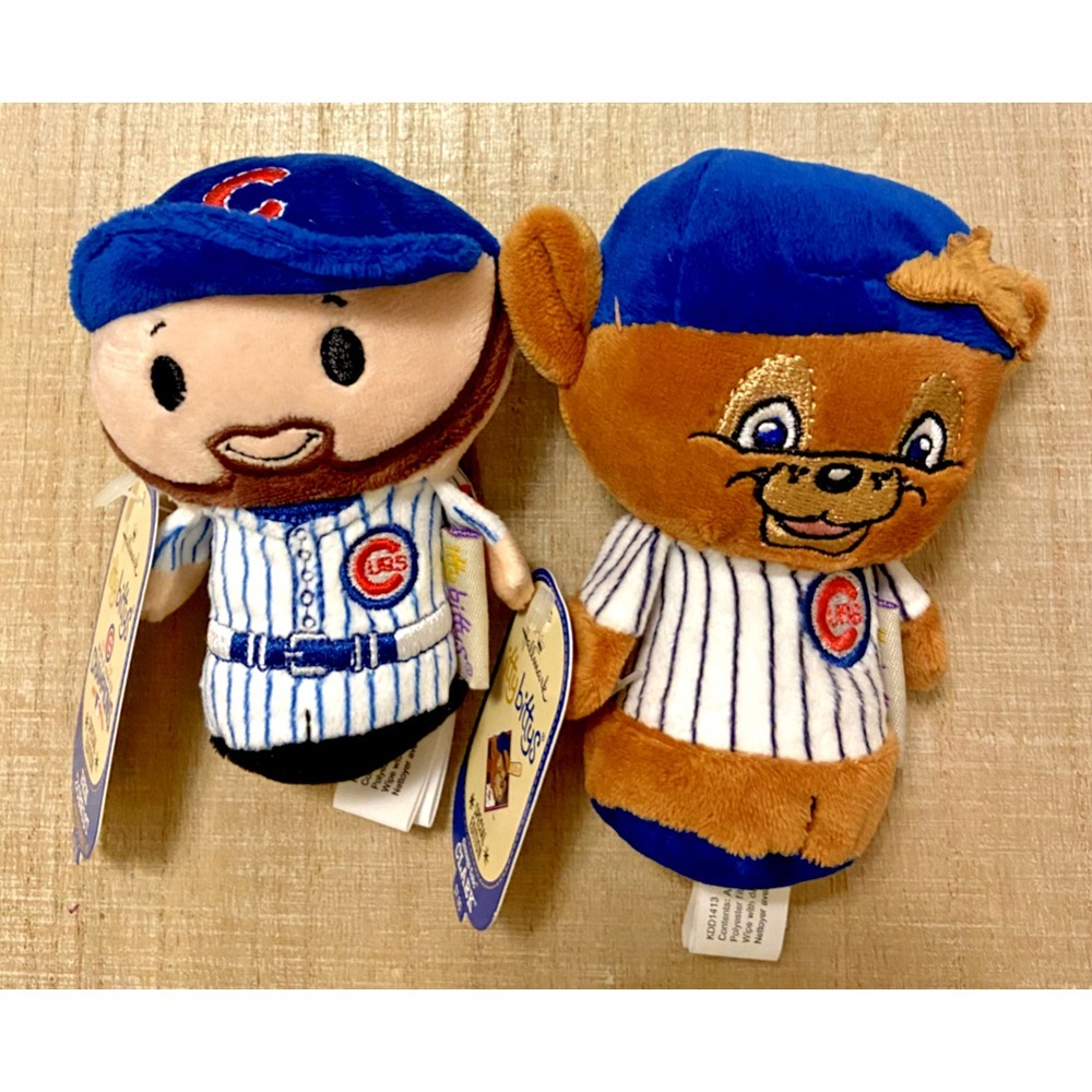 Chicago Cubs Special Edition BEN ZOBRIST & CLARK Itty Bittys MLB Plush NWT